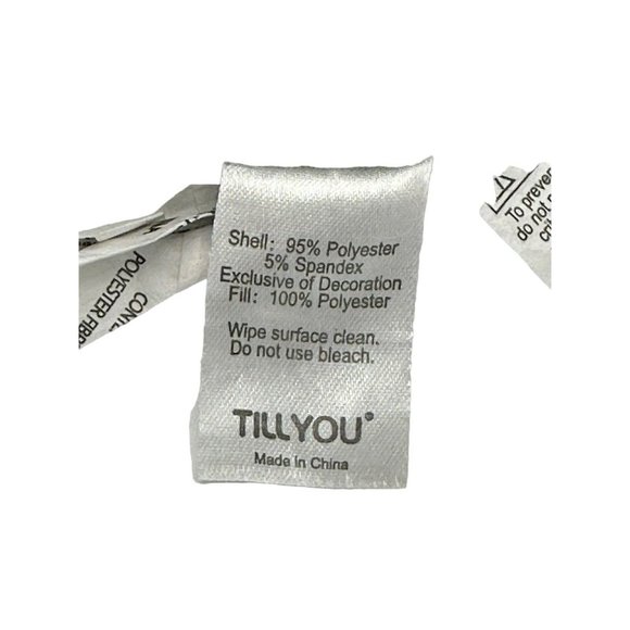 Tillyou Plush Baby Rattle Blue Lion Gray - Picture 4 of 5